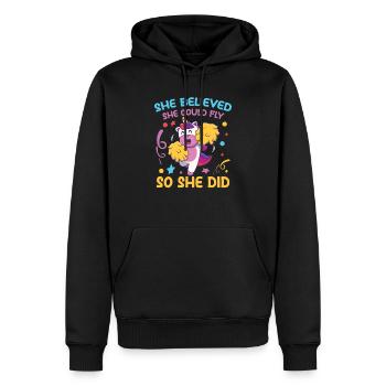 She Believed She Could Fly So She Did - Männer Premium Bio Hoodie - Schwarz - Vorne - Nico (187cm)