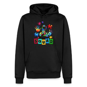 Autisme Super-héros Soignant Puzzle Enfants Anormaux - Sweat à capuche Premium bio Homme - noir - Devant - Nico (187cm)