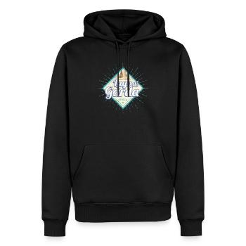Gardasee in Venetien Italien Retro Schiff Vintage - Männer Premium Bio Hoodie - Schwarz - Vorne - Nico (187cm)