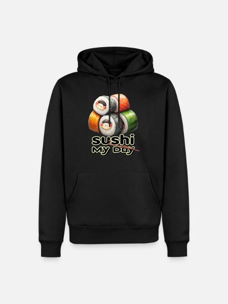 Sushi My Day - Men’s Premium Organic Hoodie - black