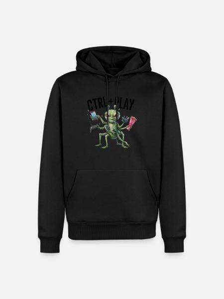 GAME, CTRL PLAY - Men’s Premium Organic Hoodie - black