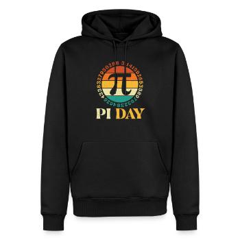 Pi Day Celebration - Math Lover Science Pi Symbol - Men’s Premium Organic Hoodie - black - Front - Nico (187cm)