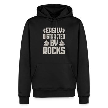 Future Geologist Geology Rock Collector - Männer Premium Bio Hoodie - Schwarz - Vorne - Nico (187cm)