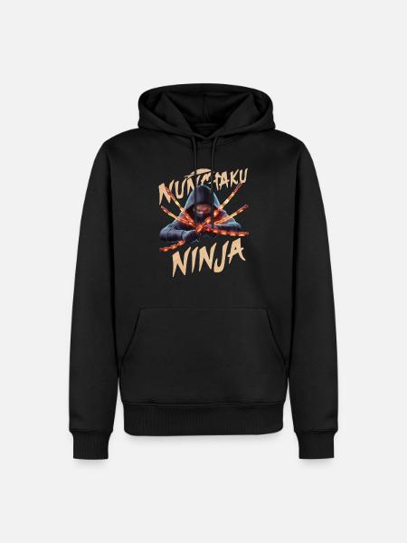 NUNCHAKU NINJA 01 - Men’s Premium Organic Hoodie - black