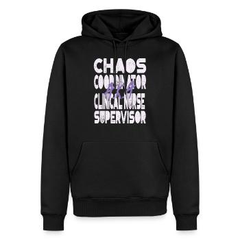 Chaos Koordinator Klinische Krankenschwester Supervisor - Männer Premium Bio Hoodie - Schwarz - Vorne - Nico (187cm)