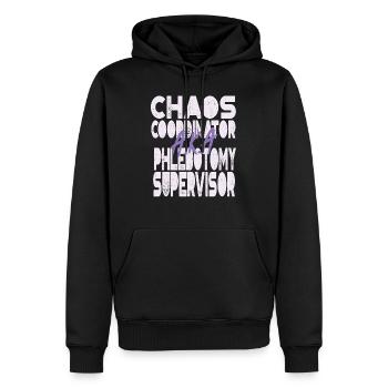 Chaos Koordinator Phlebotomie Supervisor - Männer Premium Bio Hoodie - Schwarz - Vorne - Nico (187cm)