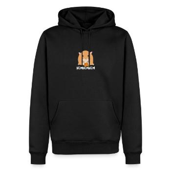 T-shirt drôle Nomnomnom - T-shirt Hungry Yummy Carrot - Sweat à capuche Premium bio Homme - noir - Devant - Nico (187cm)