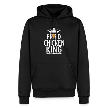 Fried Chicken King Fast Food Fry - Männer Premium Bio Hoodie - Schwarz - Vorne - Nico (187cm)