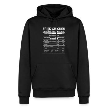 Fried Chicken Nutrition Fry Fast Food - Männer Premium Bio Hoodie - Schwarz - Vorne - Nico (187cm)