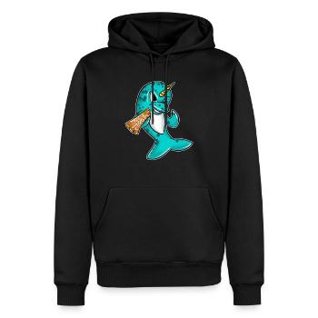 Pas une licorne Drôle Narval Créature des profondeurs Cool - Sweat à capuche Premium bio Homme - noir - Devant - Nico (187cm)