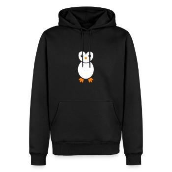 Niedlich Pinguin T-Shirt Lustig Schwarz Niedlich Vogel Tier Liebe - Männer Premium Bio Hoodie - Schwarz - Vorne - Nico (187cm)
