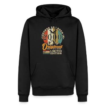 Original 2000 Cadeau D'anniversaire 2000 Authentic - Sweat à capuche Premium bio Homme - noir - Devant - Nico (187cm)