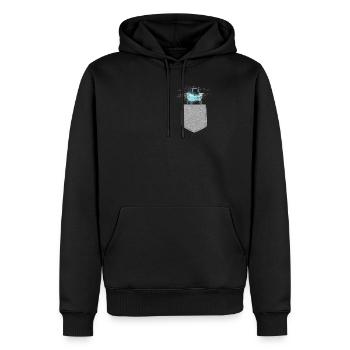 Moustique attiré par le tueur d’insectes électronique - Sweat à capuche Premium bio Homme - noir - Devant - Nico (187cm)