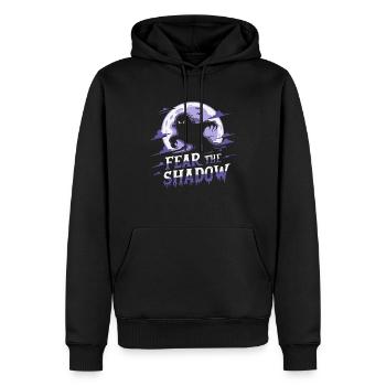 OMBRE EFFRAYANTE - Sweat à capuche Premium bio Homme - noir - Devant - Nico (187cm)