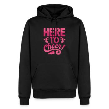 Ici pour encourager la pom-pom girl pom-pom girl - Sweat à capuche Premium bio Homme - noir - Devant - Nico (187cm)