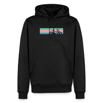Radfahrer Fahrrad Geschenk Vintage - Männer Premium Bio Hoodie - Schwarz - Vorne - Nico (187cm)