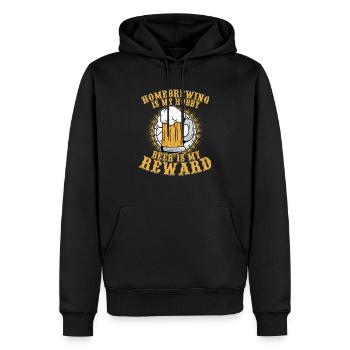 Le brassage à domicile est mon passe-temps brasseur de bière artisanale Homebrew - Sweat à capuche Premium bio Homme - noir - Devant - Nico (187cm)