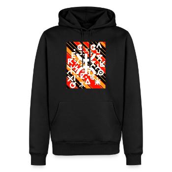 TIFINAGH 1 2 3 viva l'algerie amazigh kabyle - Männer Premium Bio Hoodie - Schwarz - Vorne - Nico (187cm)