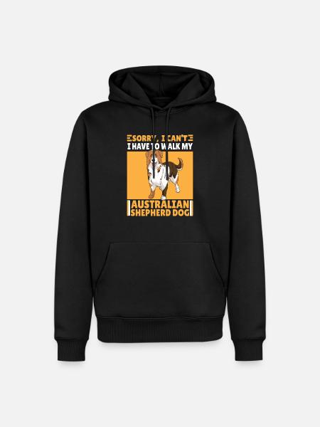 Lustiger Australischer Schäferhund Spruch Geschenk - Männer Premium Bio Hoodie - Schwarz
