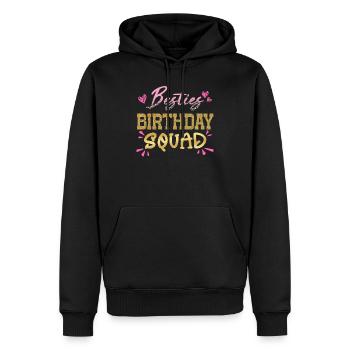 Glam Besties Birthday Squad Stylish Party Design - Men’s Premium Organic Hoodie - black - Front - Nico (187cm)
