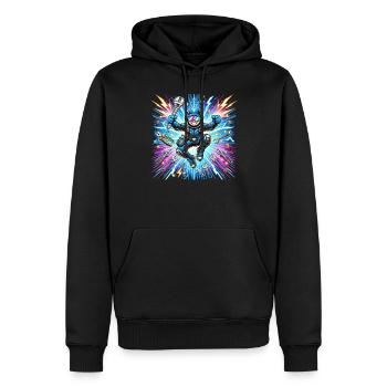Electrician can do everything - Men’s Premium Organic Hoodie - black - Front - Nico (187cm)