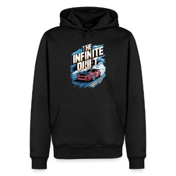 Infinite Drift - Autorennen - Männer Premium Bio Hoodie - Schwarz - Vorne - Nico (187cm)