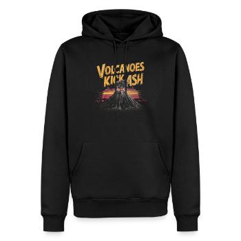 Les volcans sont chauds et impressionnants - Sweat à capuche Premium bio Homme - noir - Devant - Nico (187cm)