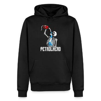 Petrolhead - Car Guy Automechaniker - Männer Premium Bio Hoodie - Schwarz - Vorne - Nico (187cm)
