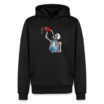 Car Skeleton - Car Guy Auto Mechanic - Men’s Premium Organic Hoodie - black - Front - Nico (187cm)