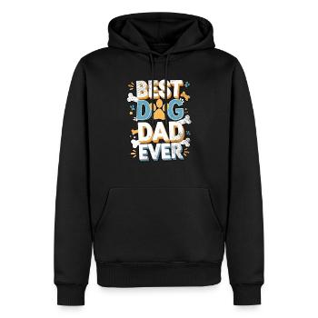 Bester Hundevater - Männer Premium Bio Hoodie - Schwarz - Vorne - Nico (187cm)