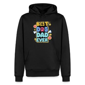 Bester Hundevater - Männer Premium Bio Hoodie - Schwarz - Vorne - Nico (187cm)
