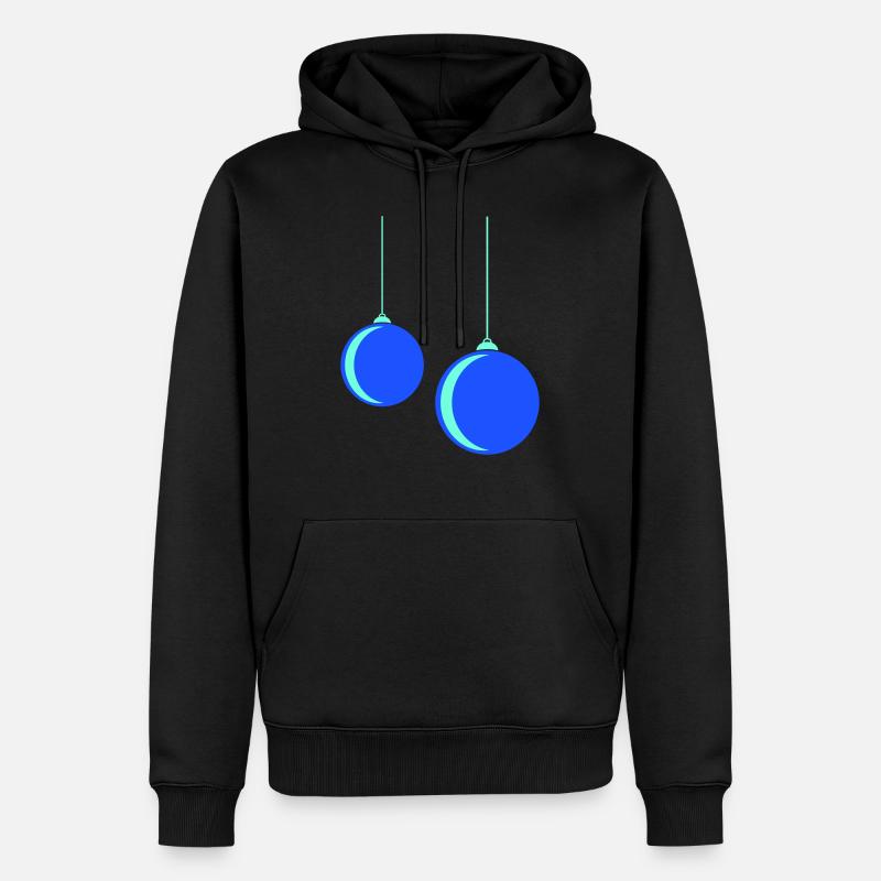 Weihnachtskugel - Männer Premium Bio Hoodie - Schwarz