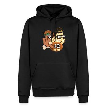 Fête de dessin animé de Turquie - Sweat à capuche Premium bio Homme - noir - Devant - Nico (187cm)