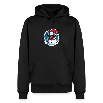 Bonhomme de neige - Sweat à capuche Premium bio Homme - noir - Devant - Nico (187cm)