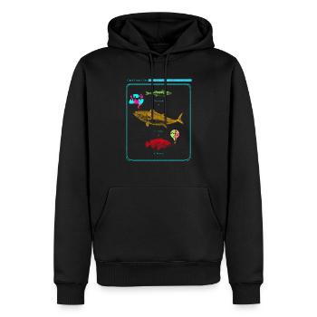 Lancez votre ligne, partagez l’amour, la sensibilisation à l’autisme - Sweat à capuche Premium bio Homme - noir - Devant - Nico (187cm)