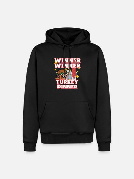 Frohes Trumpsgiving dinner - Männer Premium Bio Hoodie - Schwarz