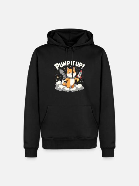 PUMP TO THE MOON - Men’s Premium Organic Hoodie - black