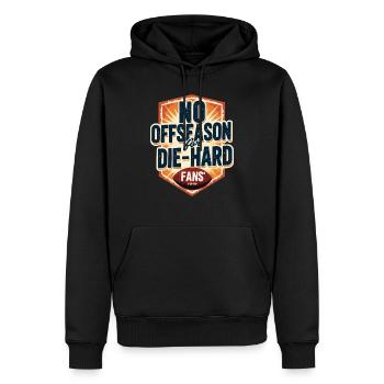 Fußball - Männer Premium Bio Hoodie - Schwarz - Vorne - Nico (187cm)