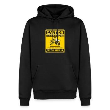 Caution Beekeeper If You See Me Running Apiarist - Männer Premium Bio Hoodie - Schwarz - Vorne - Nico (187cm)