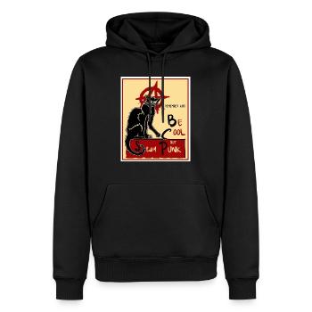kids Stay punk - Sweat à capuche Premium bio Homme - noir - Devant - Nico (187cm)