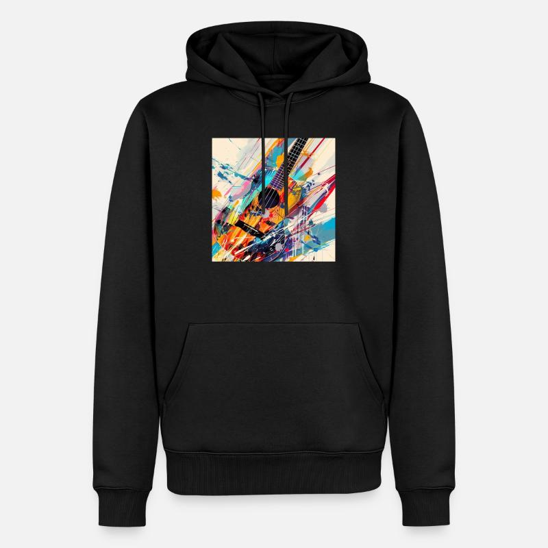 Ukulele - Männer Premium Bio Hoodie - Schwarz