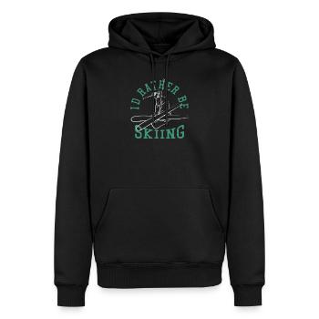Freestyle-Skifahrer Freestyle Skier - Männer Premium Bio Hoodie - Schwarz - Vorne - Nico (187cm)