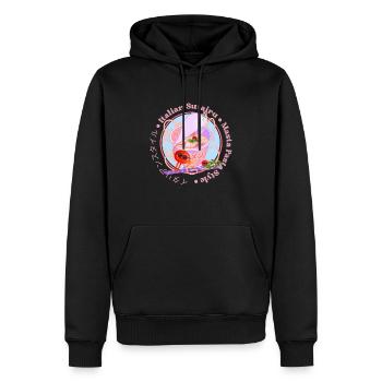 Japon Italie Nouilles Kawaii - Sweat à capuche Premium bio Homme - noir - Devant - Nico (187cm)