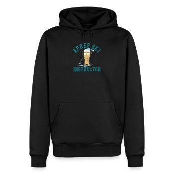 Lustiges Skifahren Design Funny Skiing Design - Männer Premium Bio Hoodie - Schwarz - Vorne - Nico (187cm)