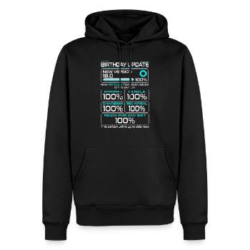 18 Geburtstag Lustiges Geburtstags Outfit Geschenk - Männer Premium Bio Hoodie - Schwarz - Vorne - Nico (187cm)
