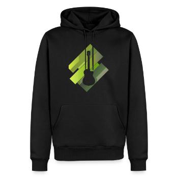 Elektrogitarre Hardrock Gitarrist - Männer Premium Bio Hoodie - Schwarz - Vorne - Nico (187cm)