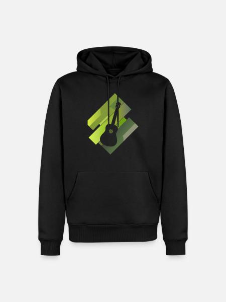 Gitarrist Basser Elektrogitarre - Männer Premium Bio Hoodie - Schwarz