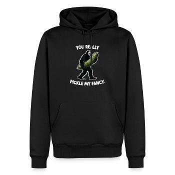Vous me plaisez vraiment. Aneth Bigfoot Sasquatch - Sweat à capuche Premium bio Homme - noir - Devant - Nico (187cm)