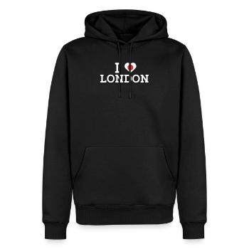 Ich liebe London Japan Flagge Cool Paris Frankreich Liebhaber - Männer Premium Bio Hoodie - Schwarz - Vorne - Nico (187cm)