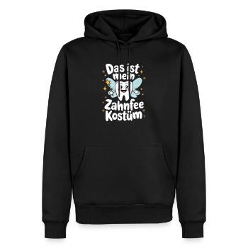C’est mon costume de fée des dents - Carnaval Carnaval - Sweat à capuche Premium bio Homme - noir - Devant - Nico (187cm)